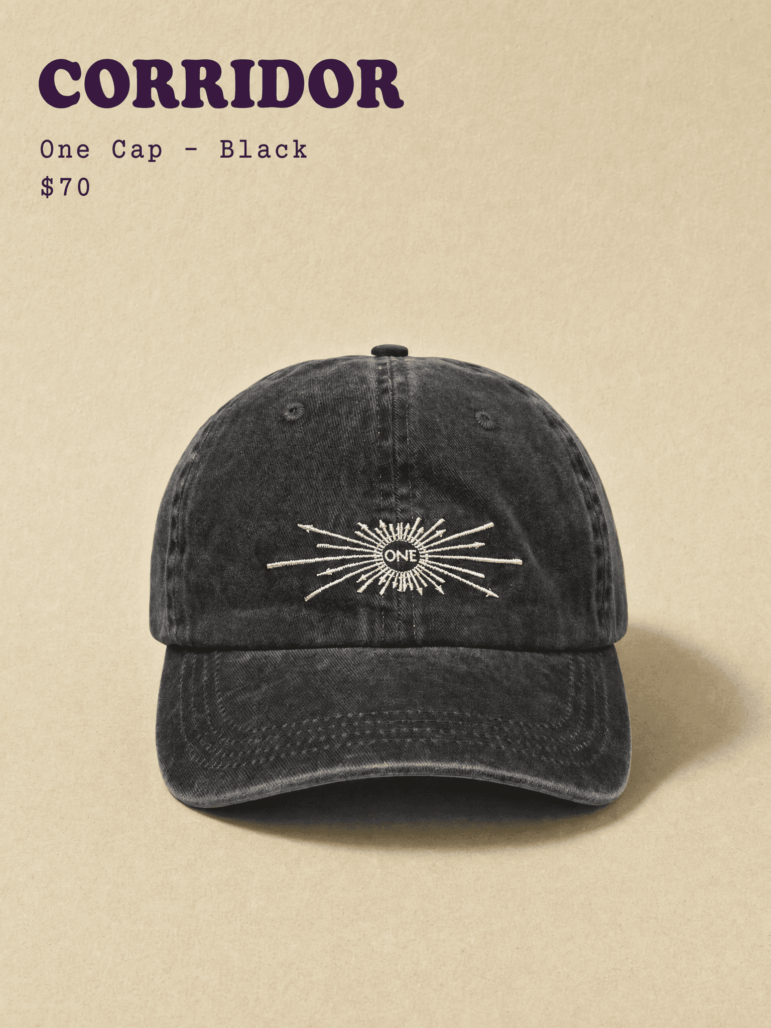 Corridor One Cap - Black