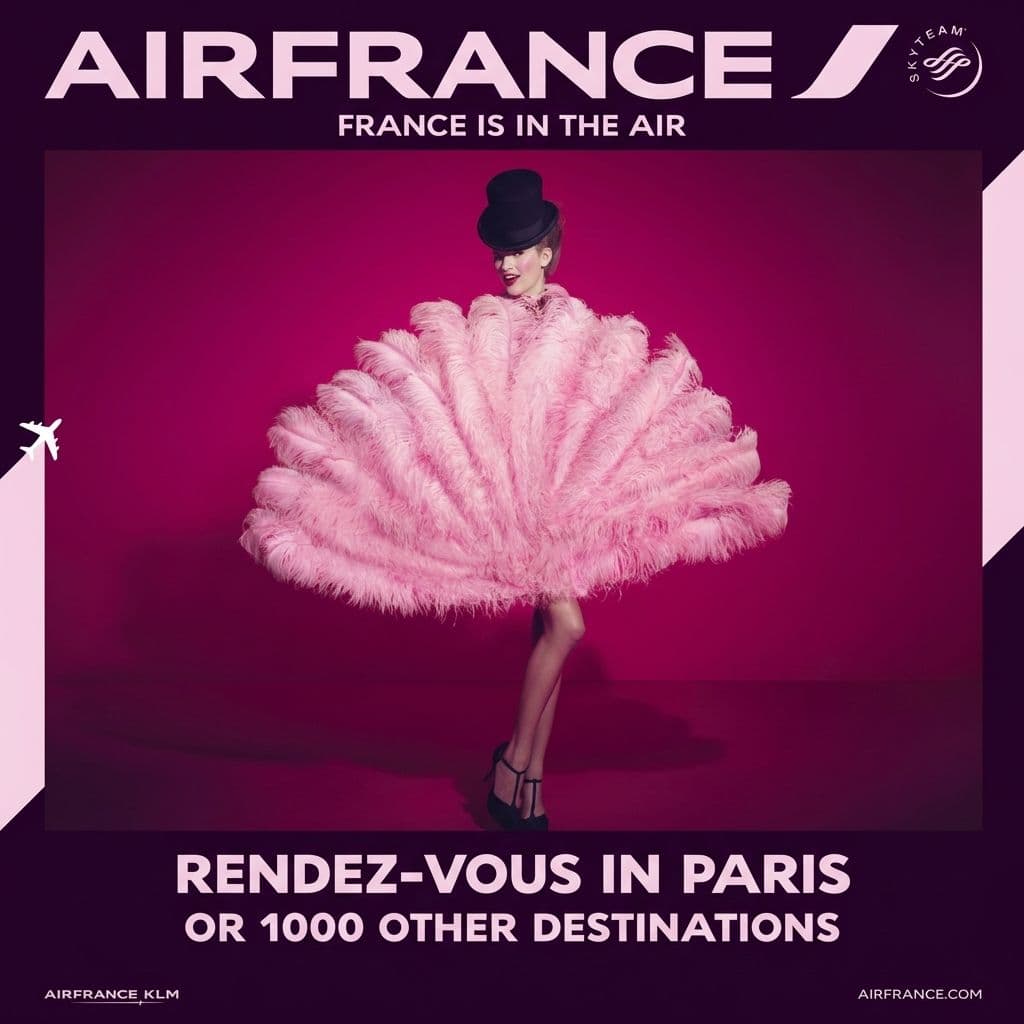 Air France's Fashion-Forward Campaign: Luxury Airline Marketing