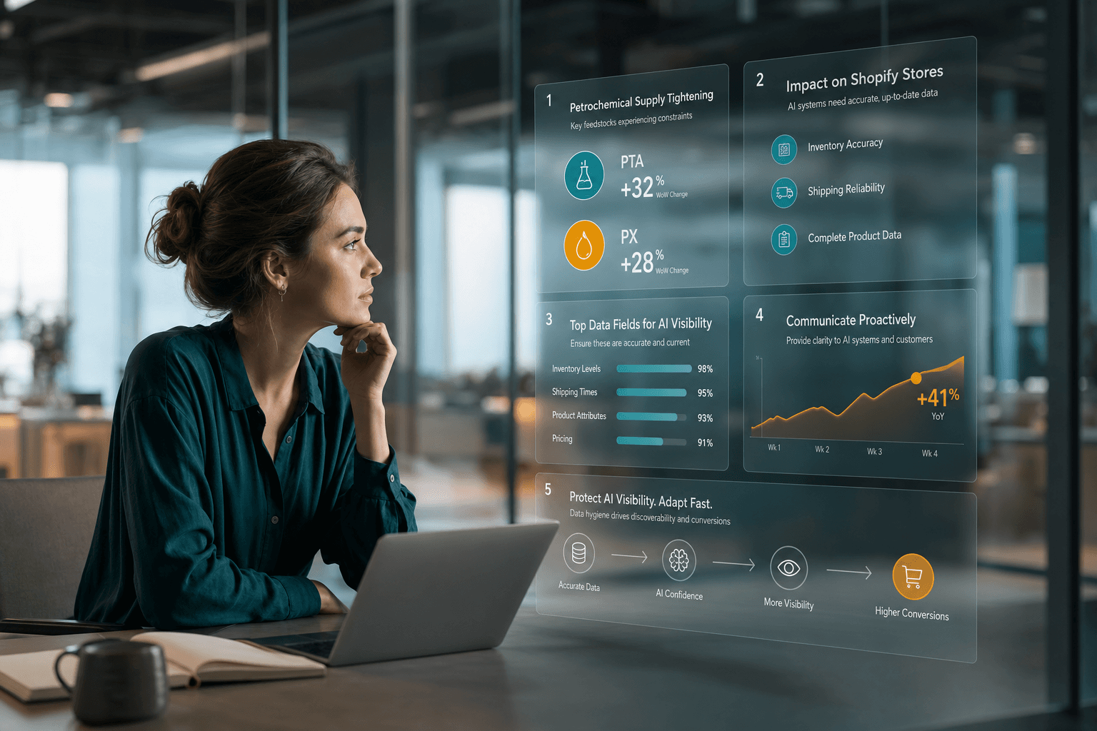 How Do Global Supply Chain Disruptions Affect Your Shopify Store's AI Visibility?