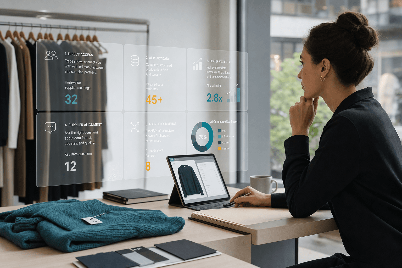 How Can Fashion Sourcing Events Like Poland's Trends Expo Help Shopify Brands Prepare for AI Commerce?