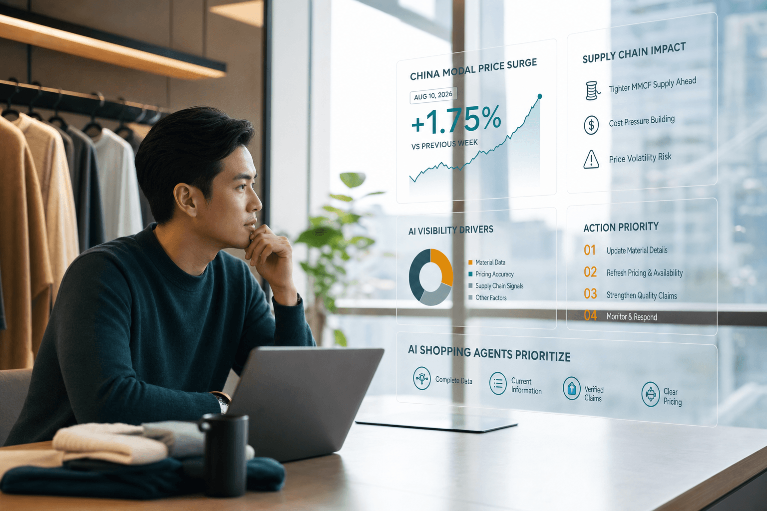 How Does China's Modal Price Surge Affect Your Shopify Store's AI Visibility?