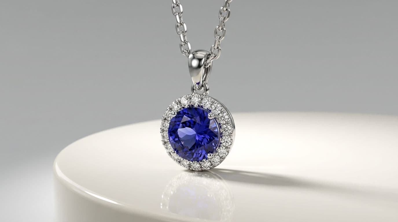 Tanzanite & Diamond Halo Pendant Review: Rare Luxury Under $300