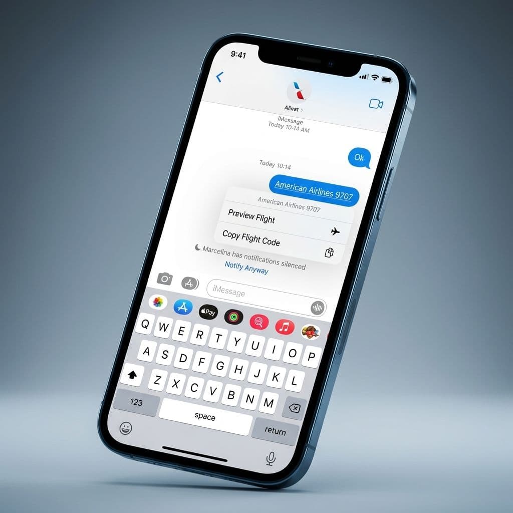 How to Use the Hidden iPhone Flight Tracker in iMessage