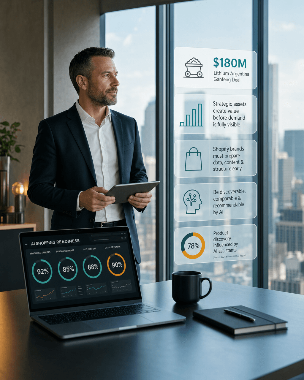 What Does Lithium Argentina's $180M Ganfeng Deal Teach Shopify Merchants About AI Shopping Readiness?