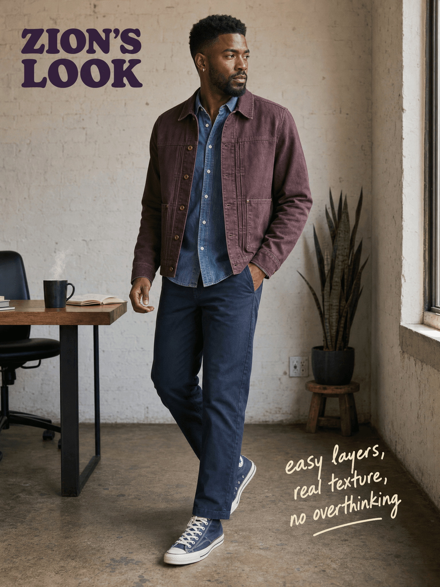 Zion wearing the Operational Strategist look