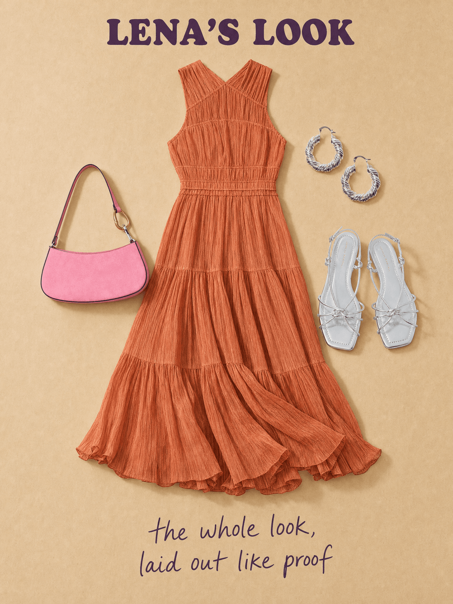 The full outfit laid out